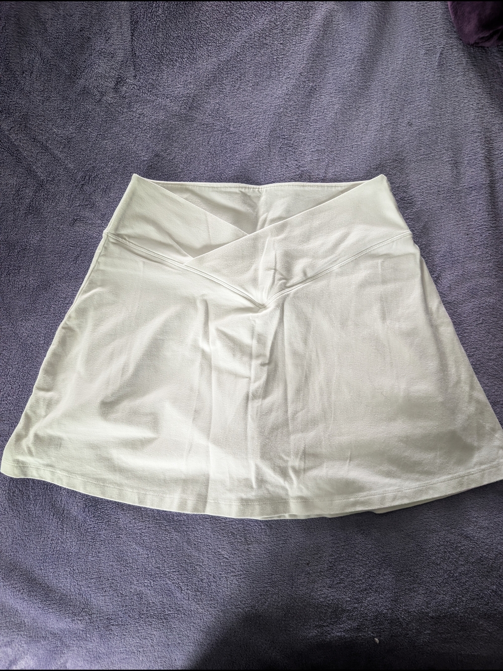 PINK Victoria's Secret White A-Line Skirt with V-Waist